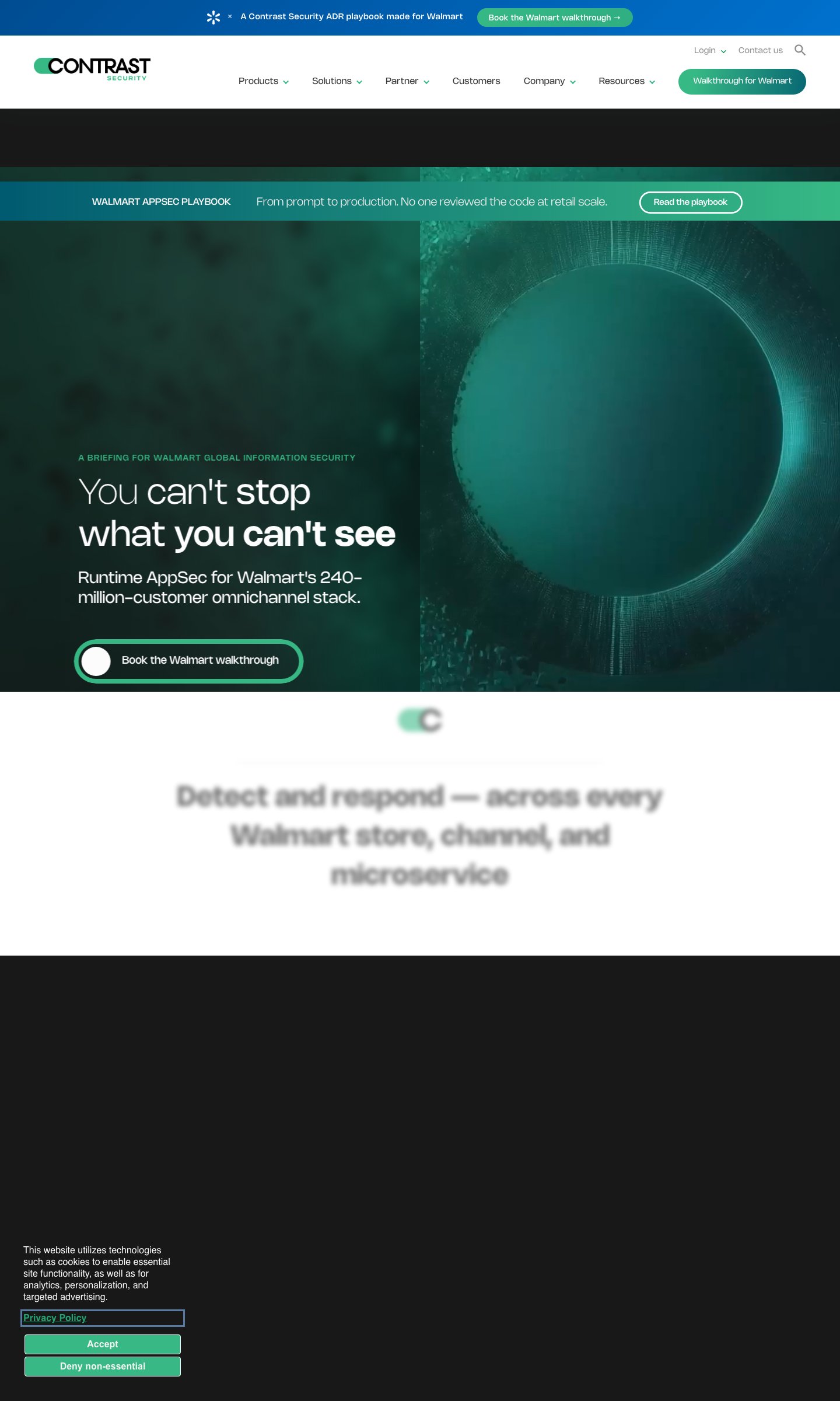 Walmart landing page