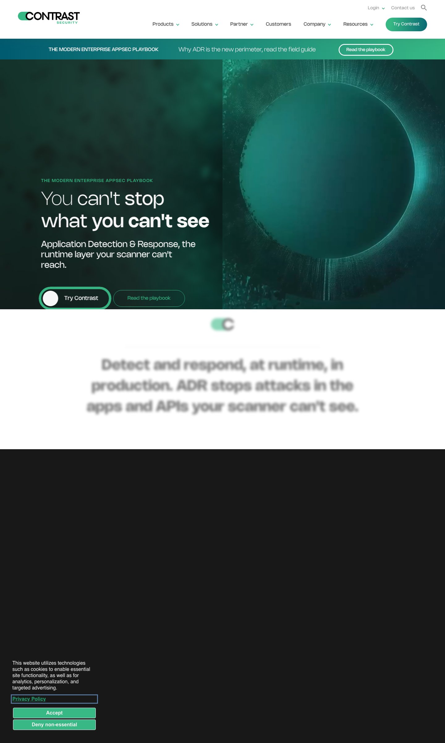 General landing page